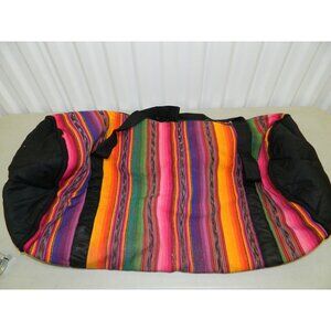 Peru Guatemala Colorful Striped Tote Bag Gym Travel Colorful Ethnic Weekender